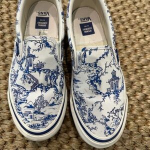 Vans / Opening Ceremony Porcelain Blue slip ons - 7 women's/5.5 mens
